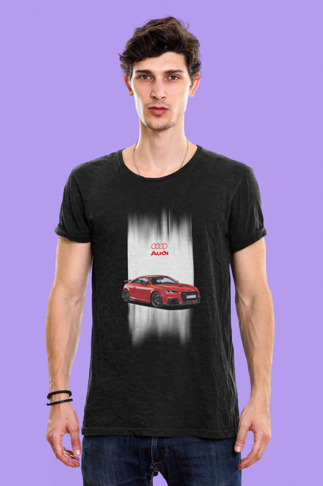 Audi TT Sport fekete póló