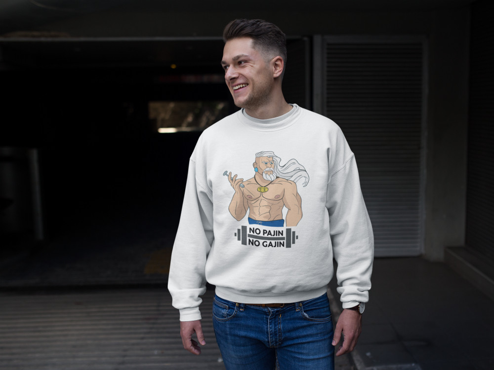Kokszos Károly fehér pulóver – 2. kép
