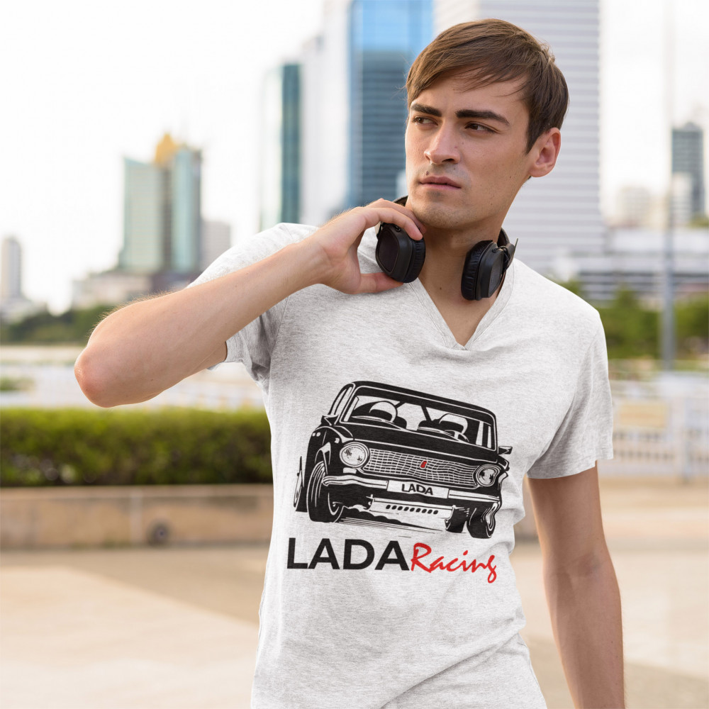 Lada racing fehér póló