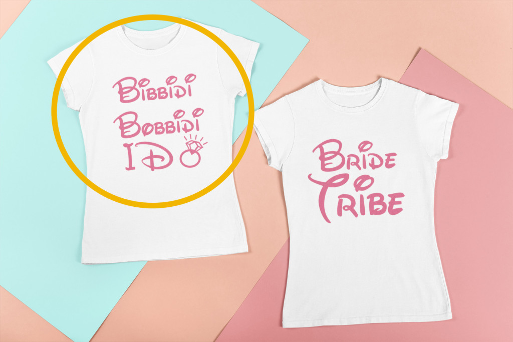 Bibbidi Bobbidi I Do fehér póló 1