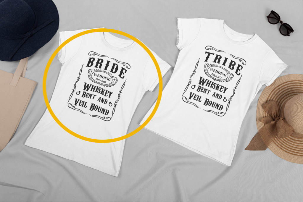 Bride wedding brand fehér póló 1