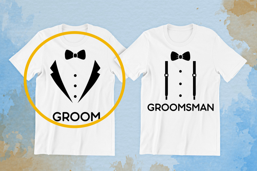 Groom, Groomsman 04 fehér póló