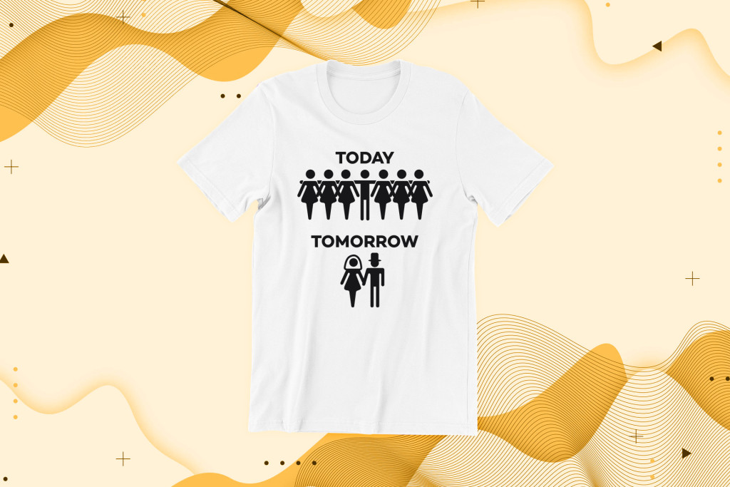 Today, tomorrow fehér póló