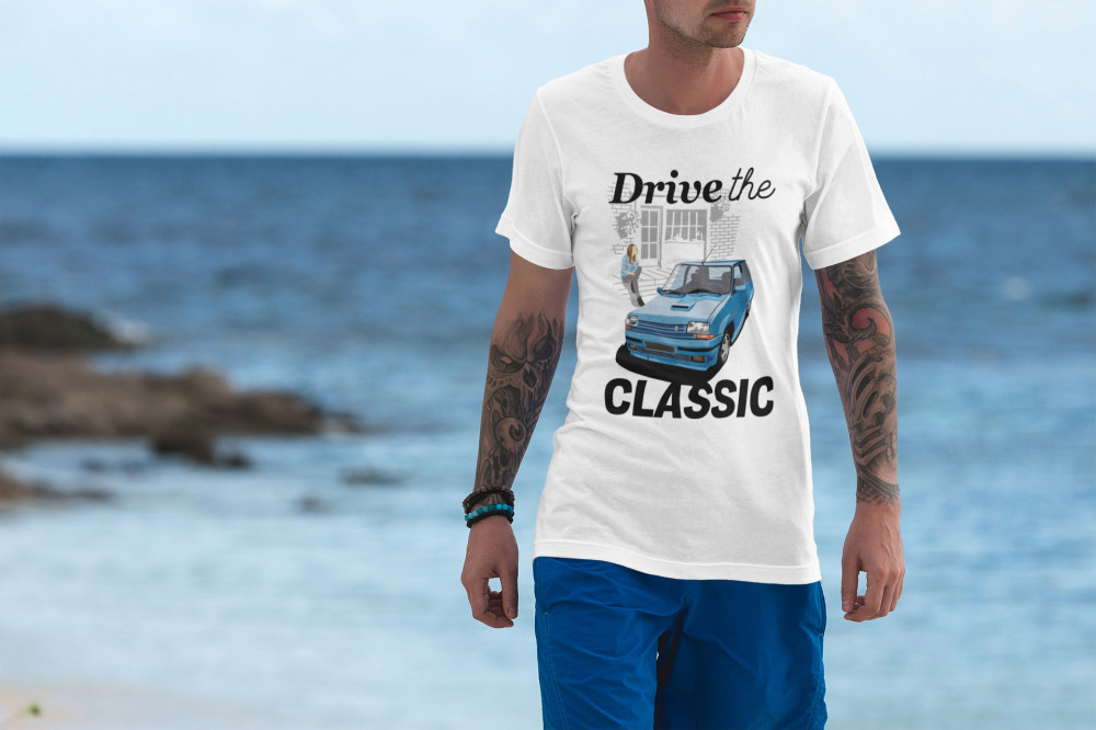 Drive the calssic Renault fehér póló
