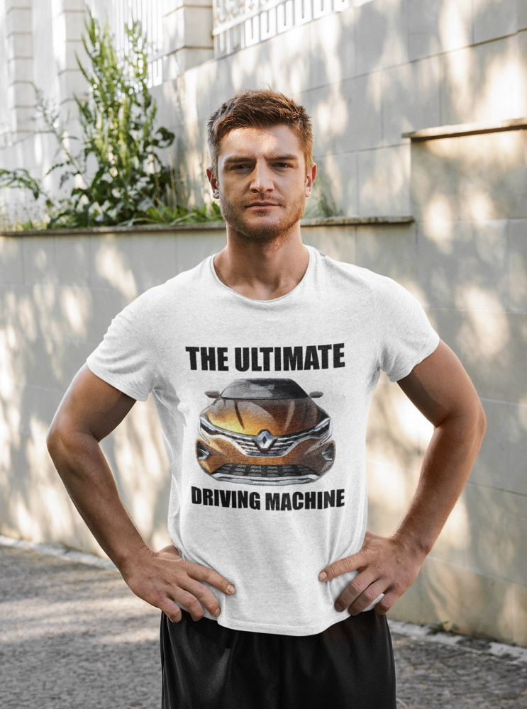 The Ultimate driving machine Renault 1 fehér póló