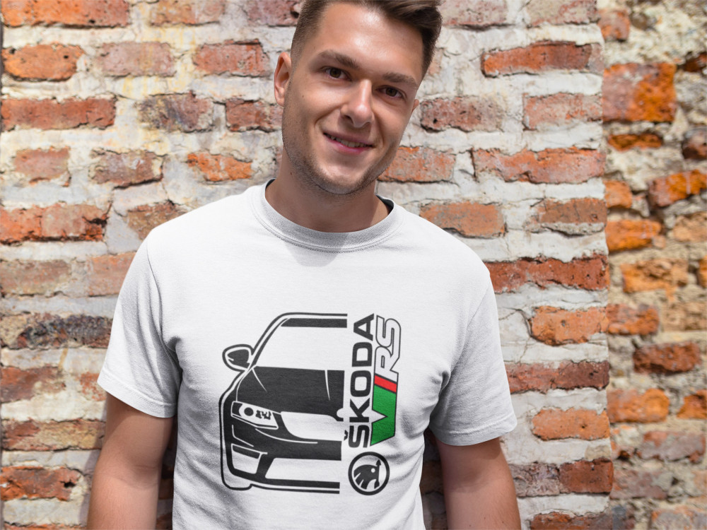 Skoda V/RS fehér póló