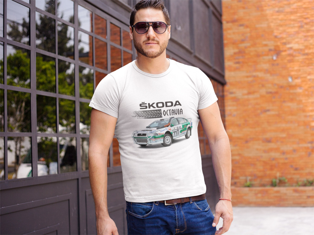 Skoda Octavia sport fehér póló