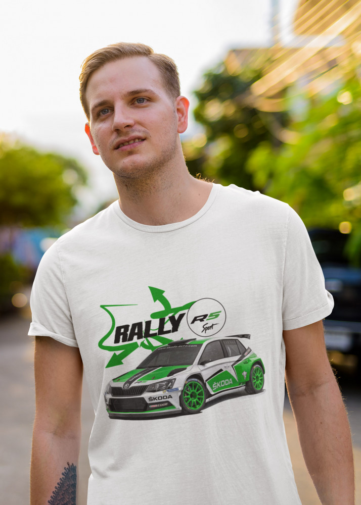 Rally RS Sport - Skoda fehér póló