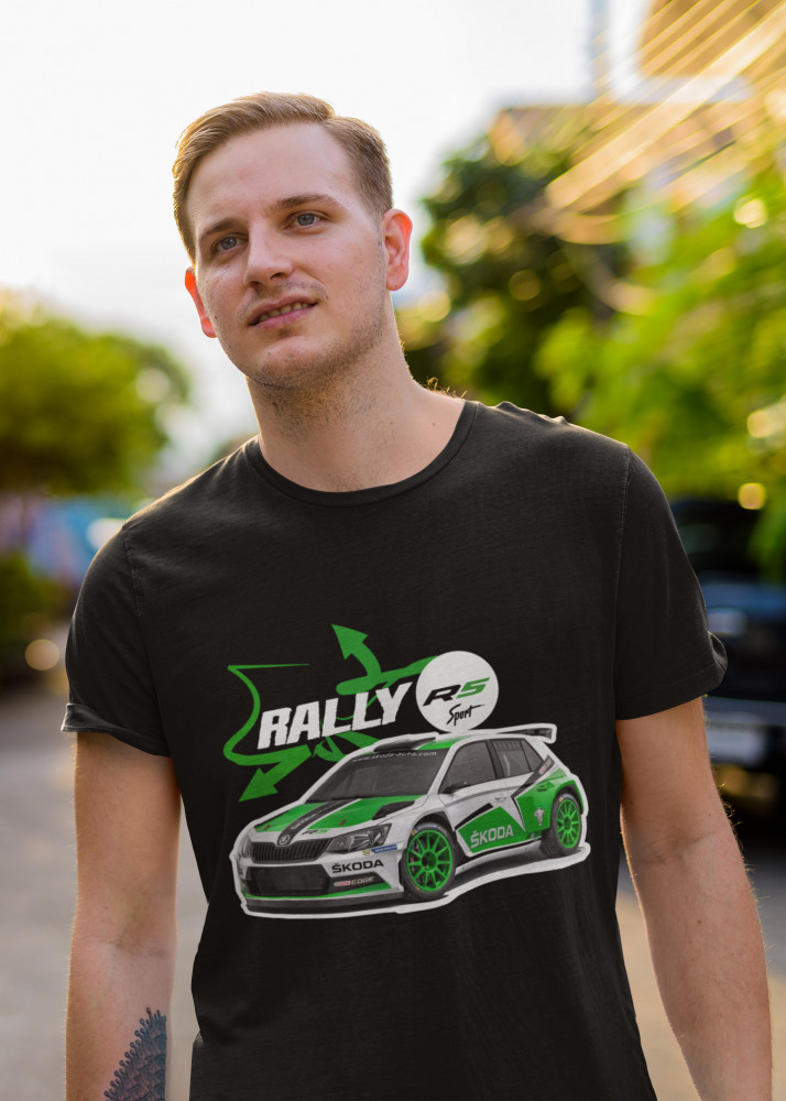 Rally RS Sport - Skoda fekete póló