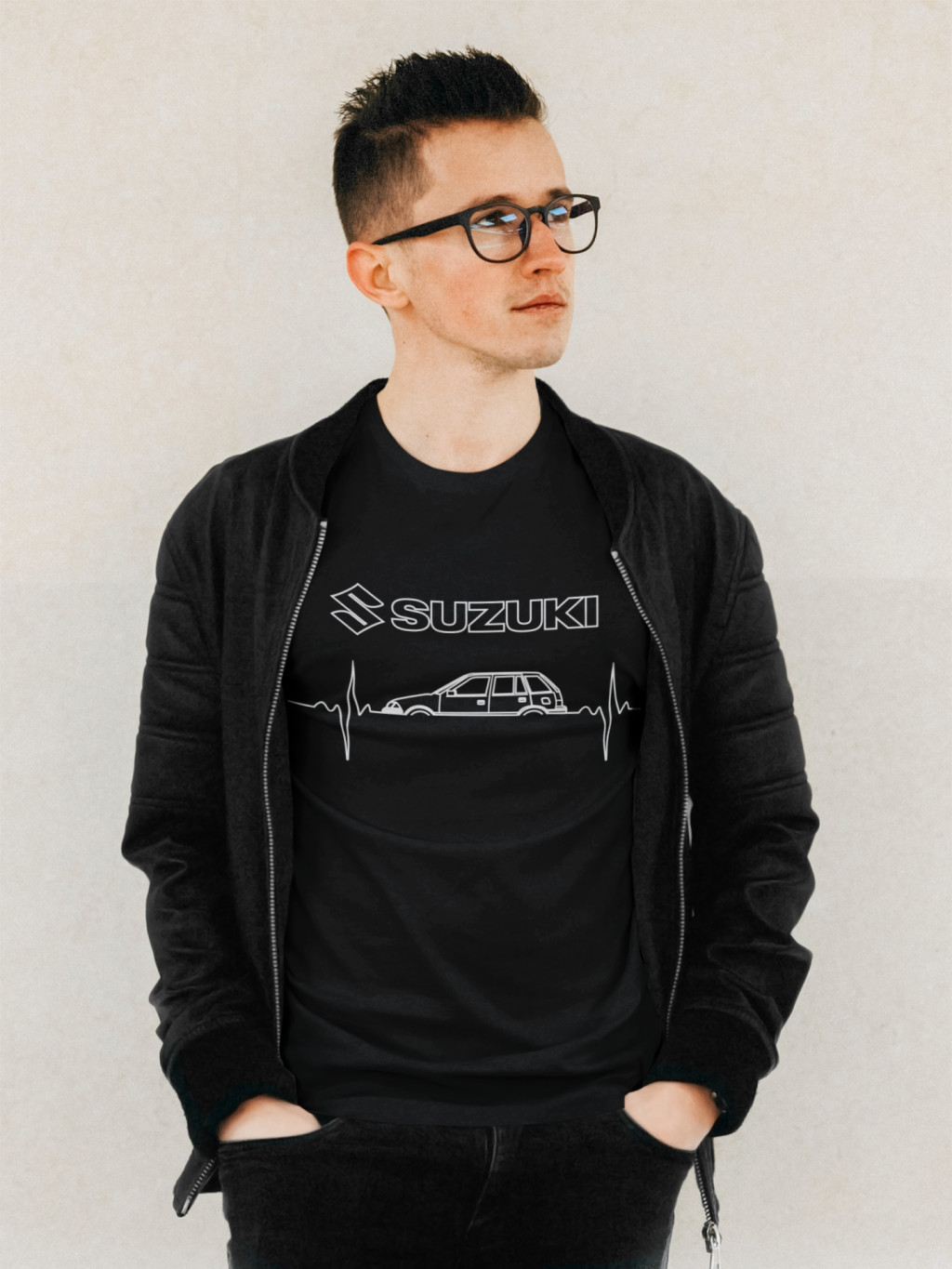 Suzuki… heart beat fekete póló