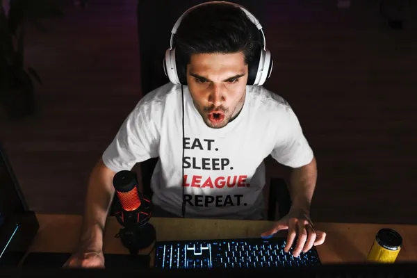 Eat. Sleep. LEAGUE. Repeat. fehér póló