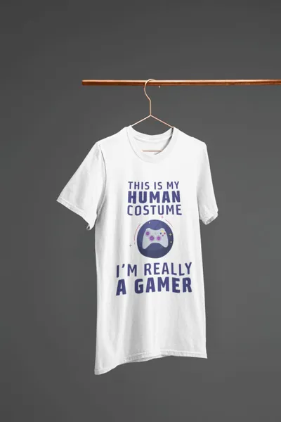 This is my human costume fehér póló
