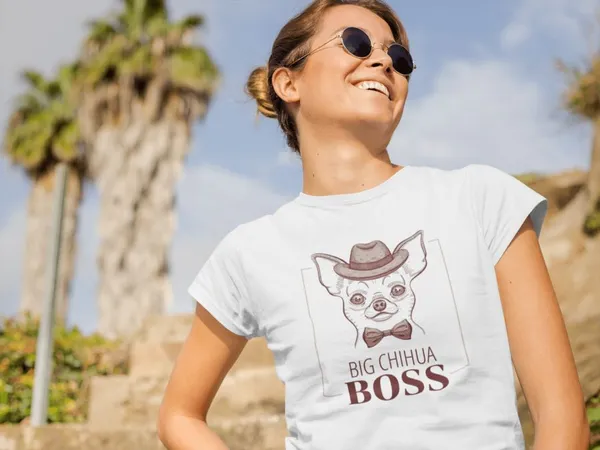 Big chihua boss fehér póló