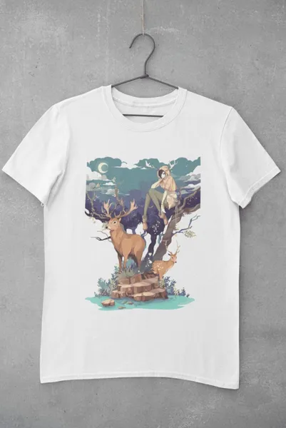 Deer soul fehér póló
