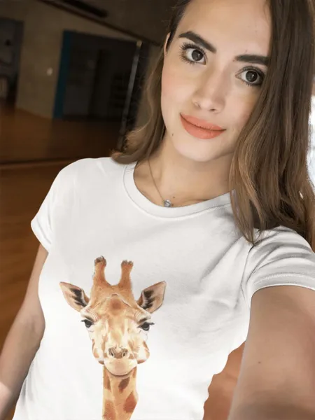 Giraffe insight fehér póló