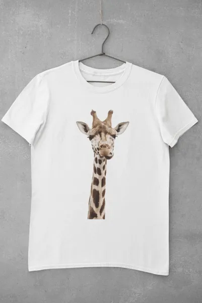 Giraffe smile fehér póló