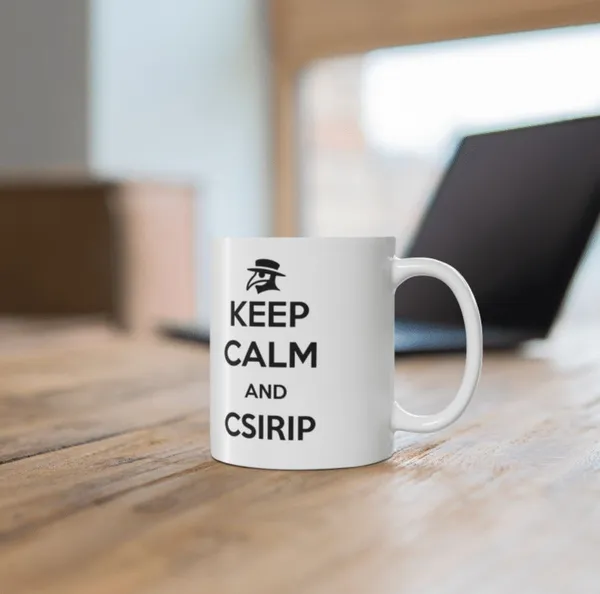 Keep calm and csirip fehér bögre