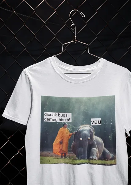 Dicsag bugsi fehér póló