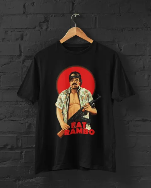 Fat Rambo fekete póló