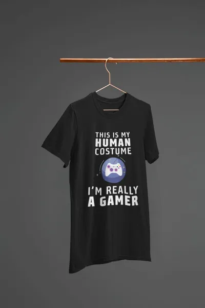 This is my human costume fekete póló