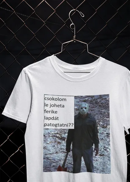 Csokolom fehér póló