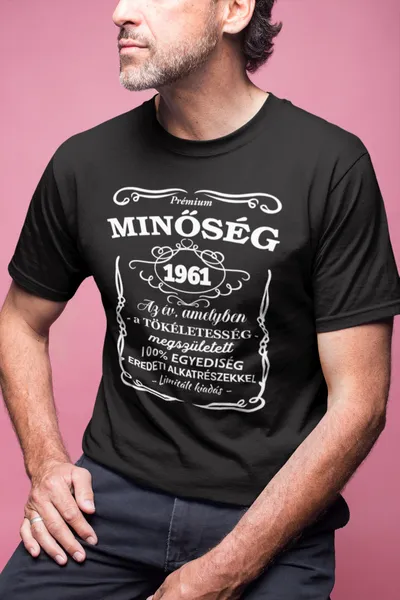 Prémium minőség 1961 fekete póló