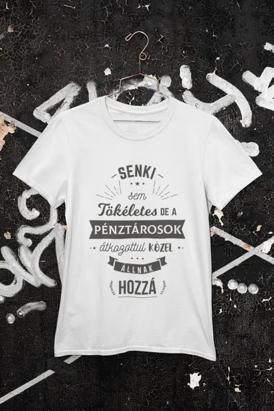 Pénztáros fehér póló