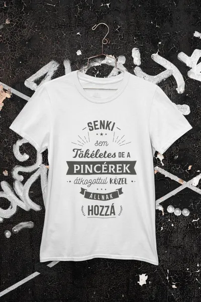 Pincér fehér póló