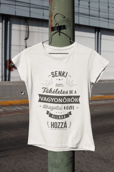 Vagyonőr fehér póló