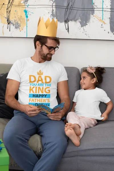 Dad you are the king fehér póló