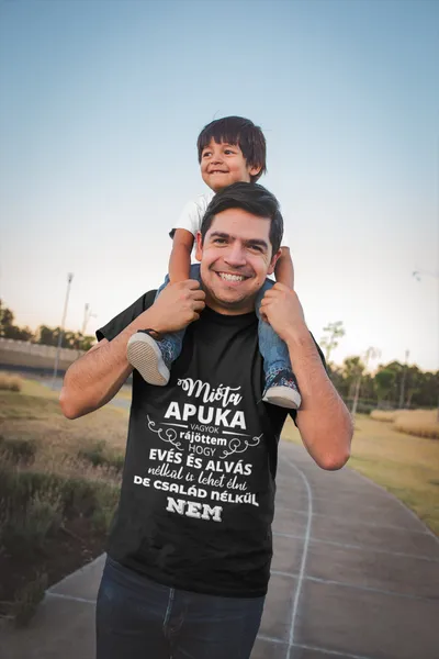 Mióta apuka vagyok.... fekete póló