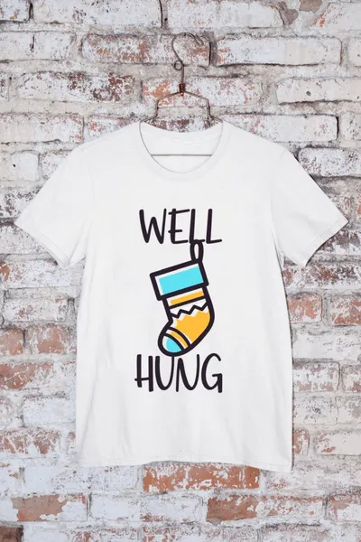 Well hung fehér póló