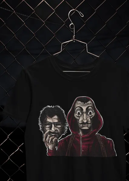 Professor & Dali fekete póló