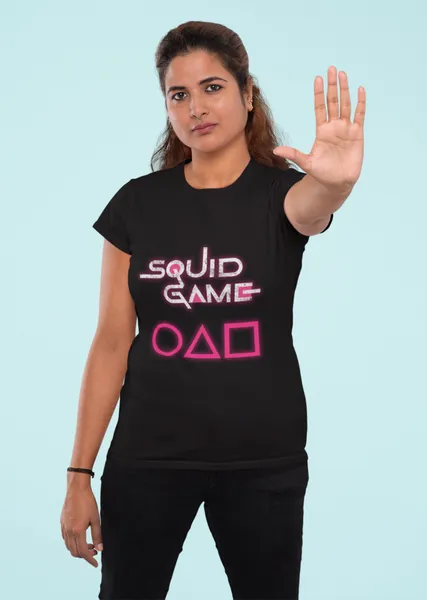 SquidGame 02 fekete póló