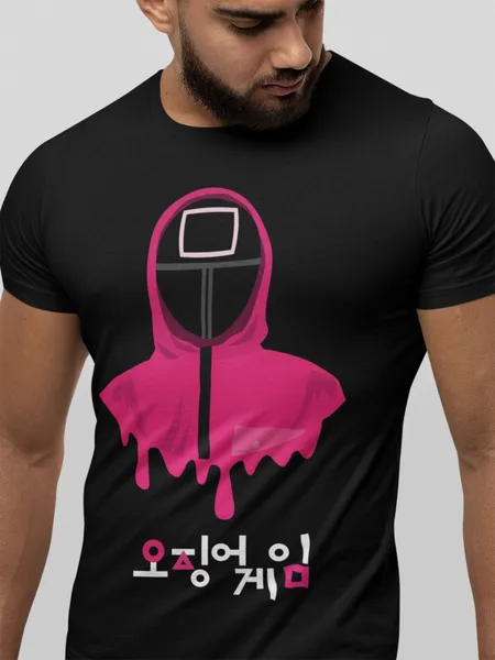 SquidGame 06 fekete póló