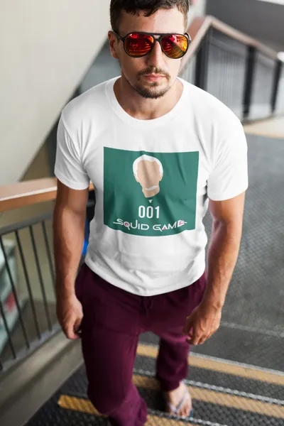 SquidGame 11 fehér póló