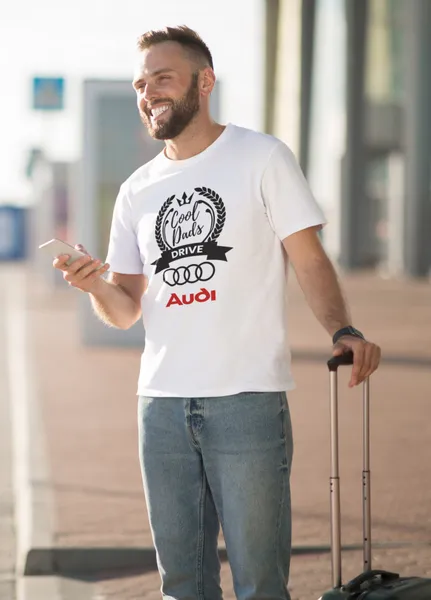 Cool Dads drive Audi fehér póló