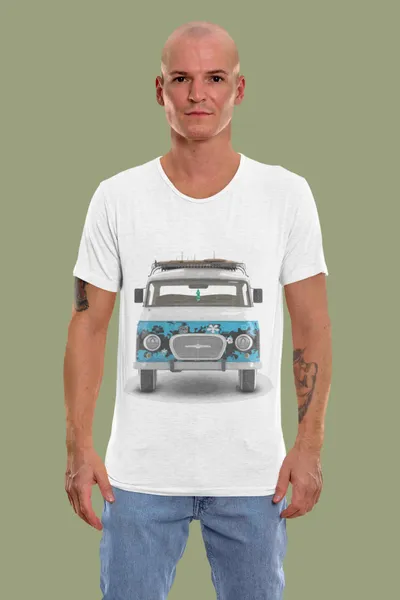 Hippie Front Barkas fehér póló