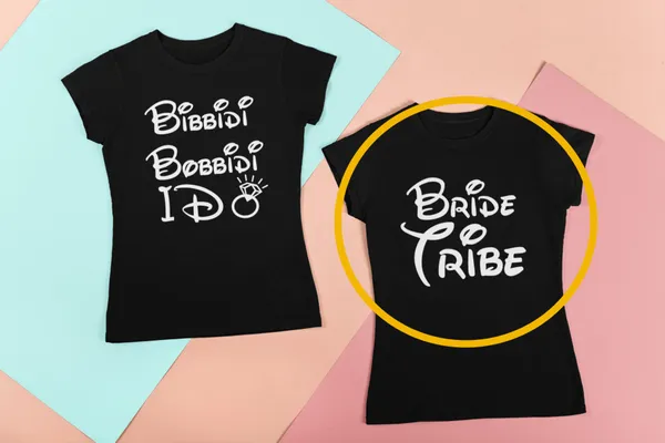 Bibbidi Bobbidi I Do fekete póló 2