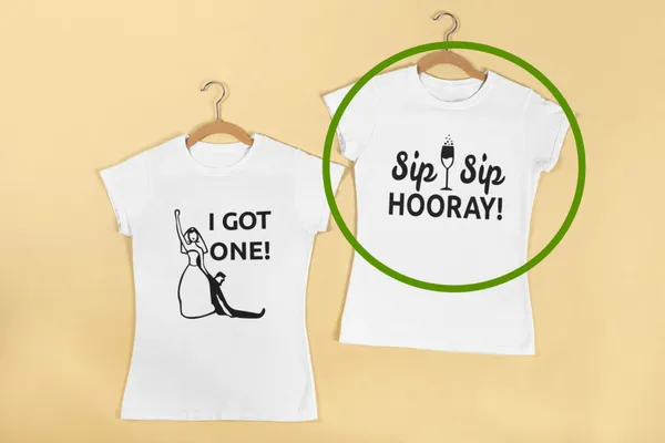 I got one, Síp síp hooray fehér póló 2