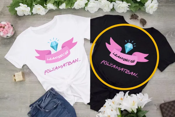 Leanybúcsú folyamatban fekete póló
