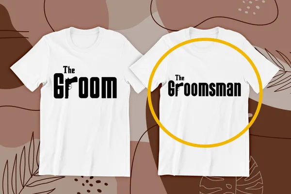 Groom, Groomsman 01 fehér póló 02