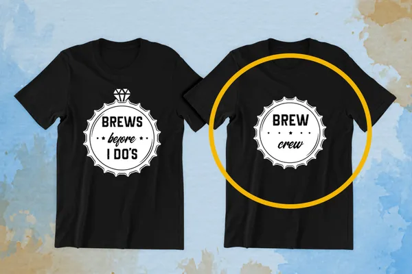 Brew crew, Brews before i do's  fekete póló