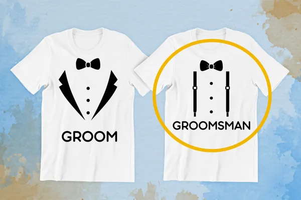 Groom, Groomsman 04 fehér póló
