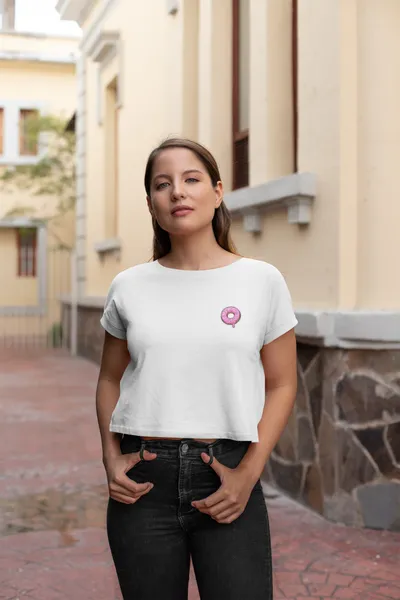 Doughnut fehér póló