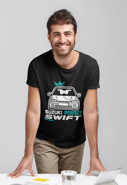 Suzuki perfect swift fekete póló