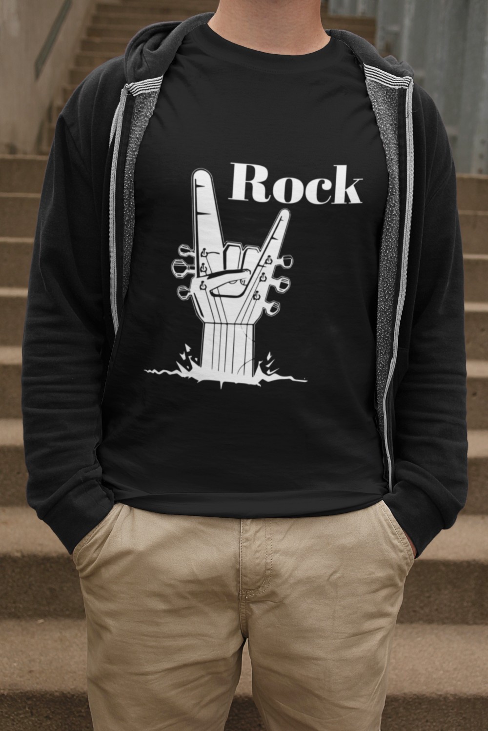 ROCK FEKETE PÓLÓ