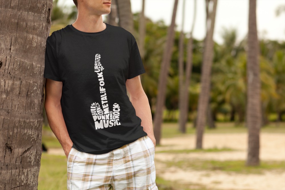 MUSIC STYLE FEKETE PÓLÓ